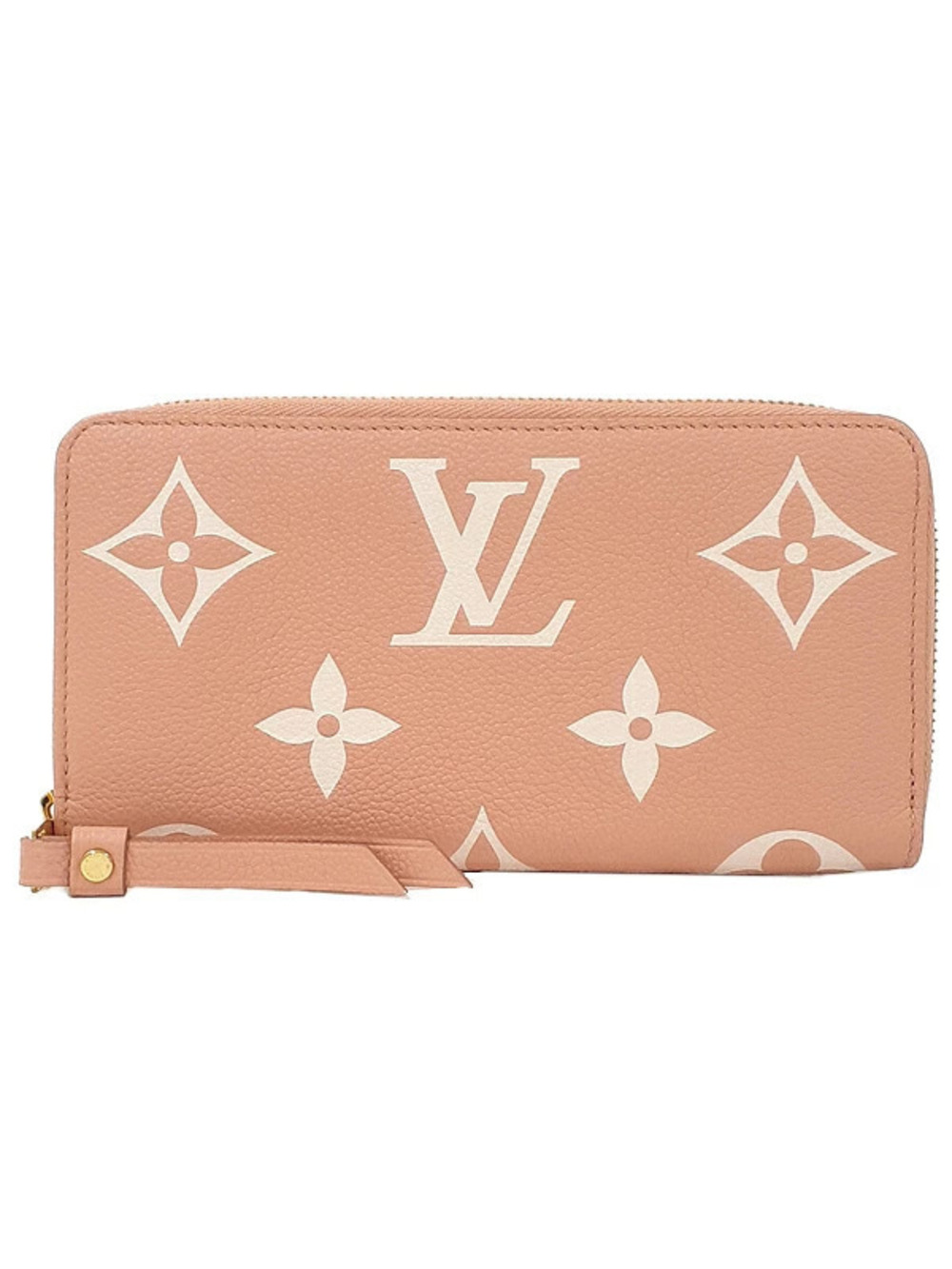 Louis Vuitton Bicolor Monogram Empreinte Zippy Wallet Round Zipper Long